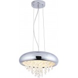 Lampa wisząca glamour z kryształkami Mont LED 35cm srebrna ZumaLine