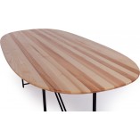 Stół drewniany owalny Brada 200x100cm jesion Nordifra