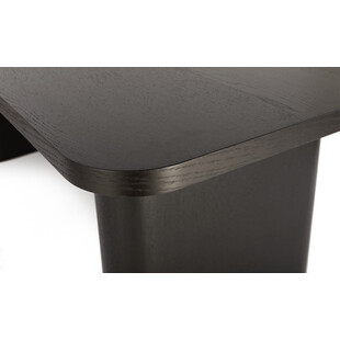 Stół prostokątny fornirowany Pelare 200x100cm czarny dąb Nordifra