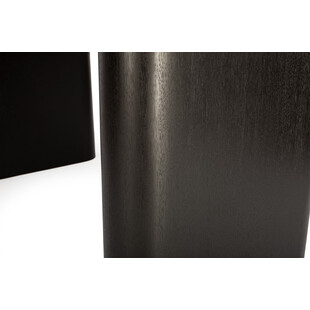 Stół prostokątny fornirowany Pelare 180x90cm czarny dąb Nordifra