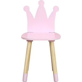 Krzesełko dziecięce Puppe różowe Intesi