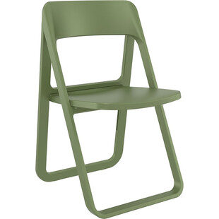Krzesło składane plastikowe Dream oliwkowe Siesta