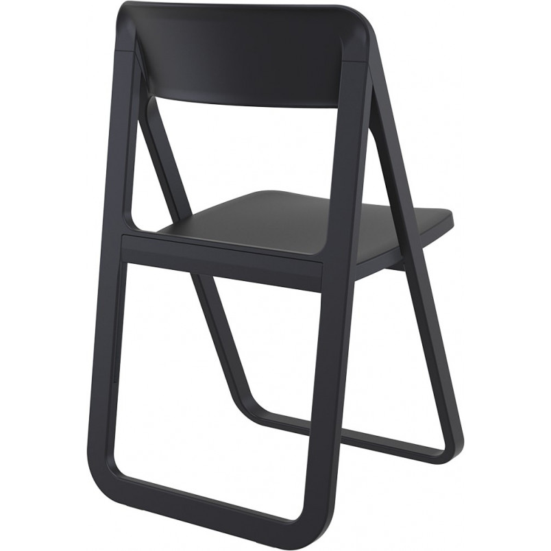 Krzesło składane plastikowe Dream czarne Siesta