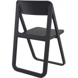 Krzesło składane plastikowe Dream czarne Siesta