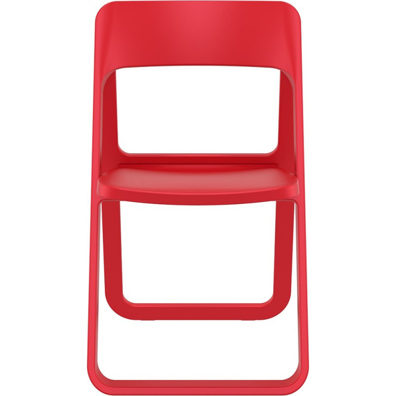 Krzesło składane plastikowe Dream czerwone Siesta