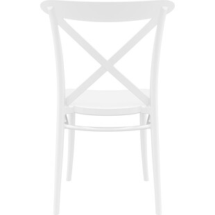 Krzesło z tworzywa Cross białe Siesta