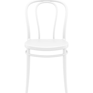 Krzesło z tworzywa Victor białe Siesta