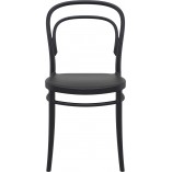 Krzesło z tworzywa Marie czarne Siesta