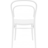 Krzesło z tworzywa Marie białe Siesta