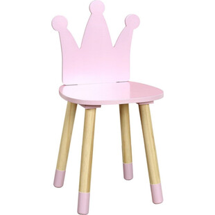 Krzesełko dziecięce Puppe różowe Intesi