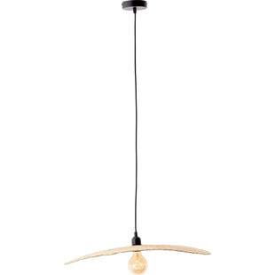 Lampa wisząca rattanowa Jefter 60cm naturalny / czarny Brilliant