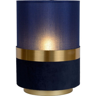 Lampa stołowa glamour Extravaganza Tusse niebieski / złoty Lucide