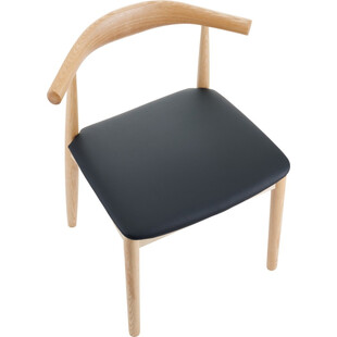 Krzesło drewniane designerskie Classy naturalny / czarny Moos Home