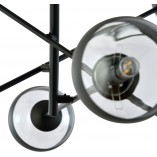 Lampa sufitowa szklane kule Linear Stripe VI 102cm przezroczysto-czarna Emibig