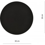 Kinkiet okrągły Form II 30cm czarny Emibig