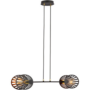 Lampa wisząca designerska Playa II 83cm czarna Emibig