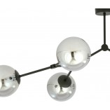 Lampa sufitowa szklane kule Space IV 80cm grafitowa-czarna Emibig