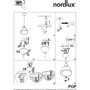 Lampa wisząca loft Pop 21 Antracyt marki Nordlux