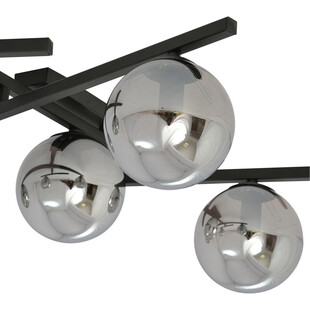 Lampa sufitowa szklane kule Smart V 67cm grafitowo-czarna Emibig