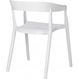 Krzesło z tworzywa Bow białe marki Intesi