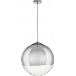 Lampa wisząca szklana kula designerska Flash 40cm chrom Step Into Design