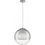 Lampa wisząca szklana kula designerska Flash 30cm chrom Step Into Design