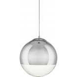 Lampa wisząca szklana kula designerska Flash 30cm chrom Step Into Design