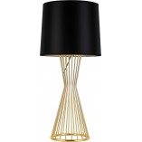 Lampa stołowa designerska Filo czarno-złota Step Into Design