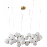 Lampa wisząca designerska szklane kule Coralli LED 100cm biała Step Into Design