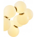 Lampa wisząca designerska szklane kule Coralli LED 100cm biała Step Into Design