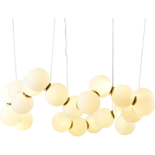 Lampa wisząca designerska szklane kule Coralli LED 80cm biała Step Into Design