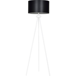 Lampa podłogowa trójnóg z abażurem Grand 50 biało-czarna marki Emibig