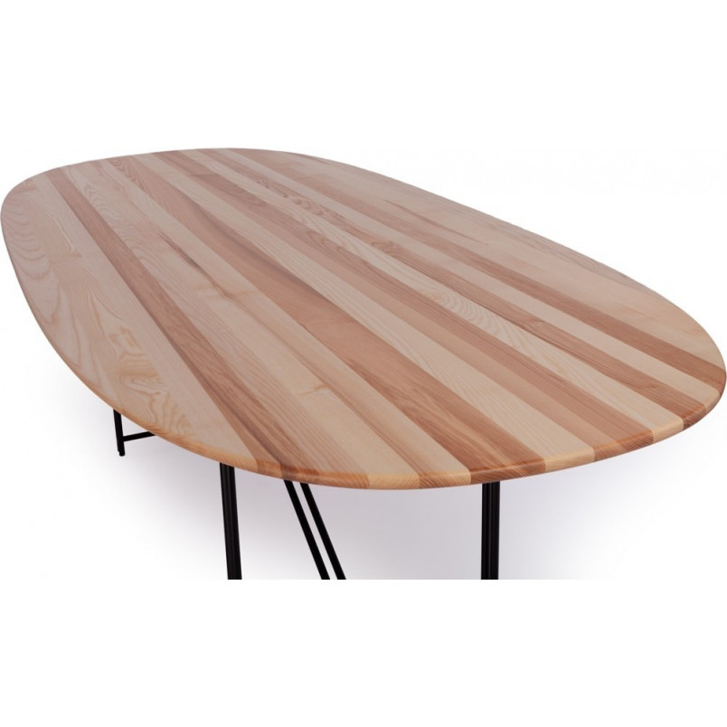 Stół drewniany owalny Brada 280x100cm jesion Nordifra