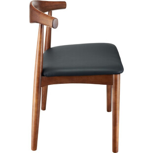 Krzesło drewniane designerskie Classy orzech/czarny marki Moos Home