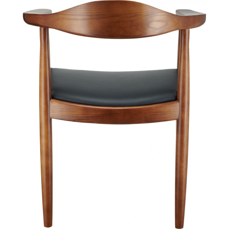 Krzesło drewniane designerskie King orzech/czarny marki Moos Home