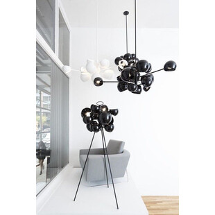 Stylizowa Lampa designerska wiszące kule Astronomy 15 Czarna marki Step Into Design