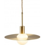 Lampa wisząca szklana glamour Jupiter 30 biało-złota marki Step Into Design