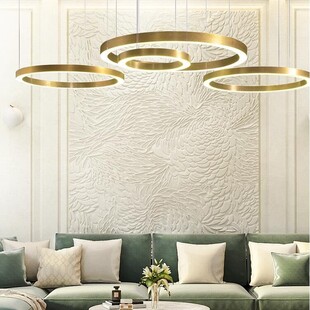 Duża lampa wiszące okręgi Circles Brass 60+80+80 mosiężna marki Step Into Design
