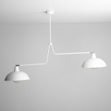 Lampa sufitowa podwójna skandynawska Espace biała marki Aldex