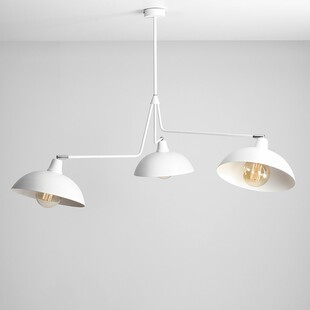 Lampa sufitowa potrójna skandynawska Espace biała marki Aldex
