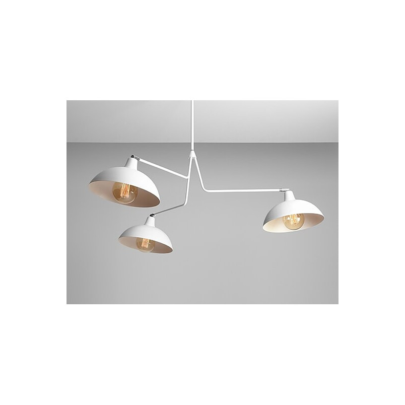Lampa sufitowa potrójna skandynawska Espace biała marki Aldex
