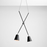 Lampa sufitowa podwójna regulowana Arte czarna marki Aldex
