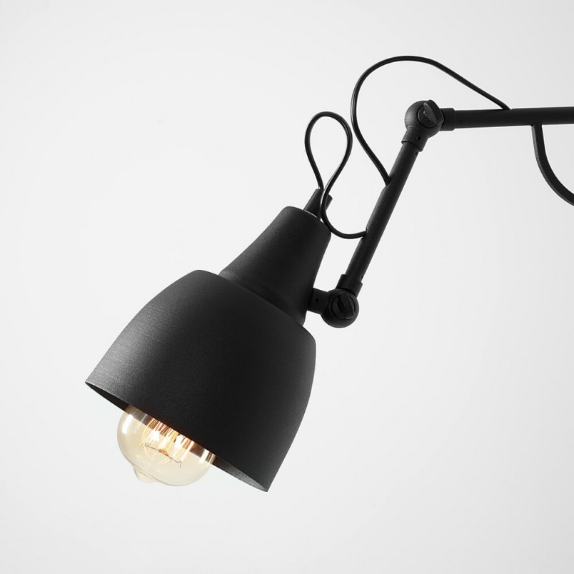 Kinkiet industrialny na wysięgniku Soho Small czarny marki Aldex