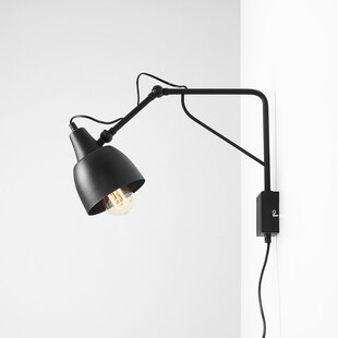 Kinkiet industrialny na wysięgniku Soho Small czarny marki Aldex