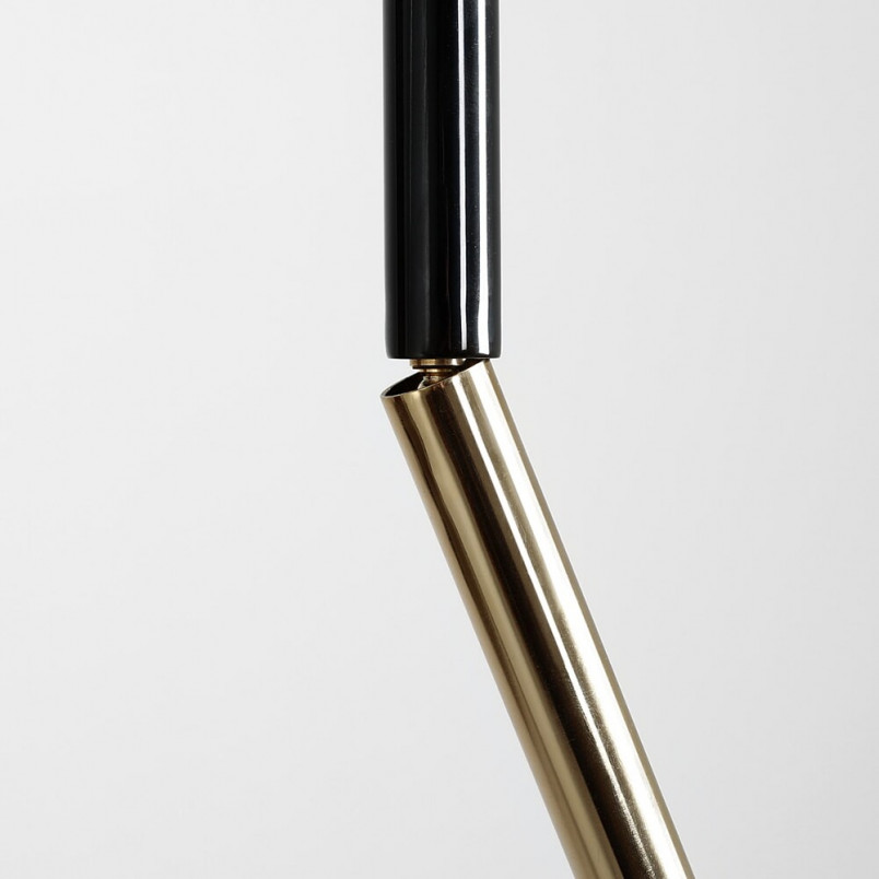 Lampa sufitowa glamour czarno-złota tuba Stick Long marki Aldex
