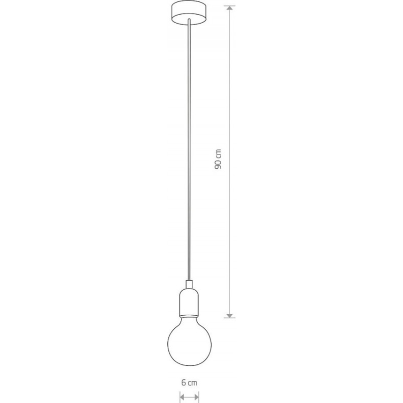 Lampa wisząca "żarówka" na kablu Silicone Czarna marki Nowodvorski