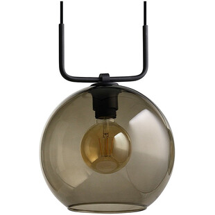 Lampa wisząca szklana kula Monaco I Szary/Czarny marki Nowodvorski