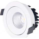 Oprawa wpustowa łazienkowa Cyklop 9 LED biała marki MaxLight