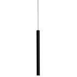 Lampa wisząca tuba Loya LED 8cm czarna ZumaLine