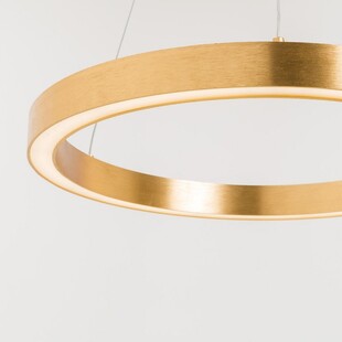 Lampa wisząca okrągła nowoczesna Carlo LED 50cm złota ZumaLine
